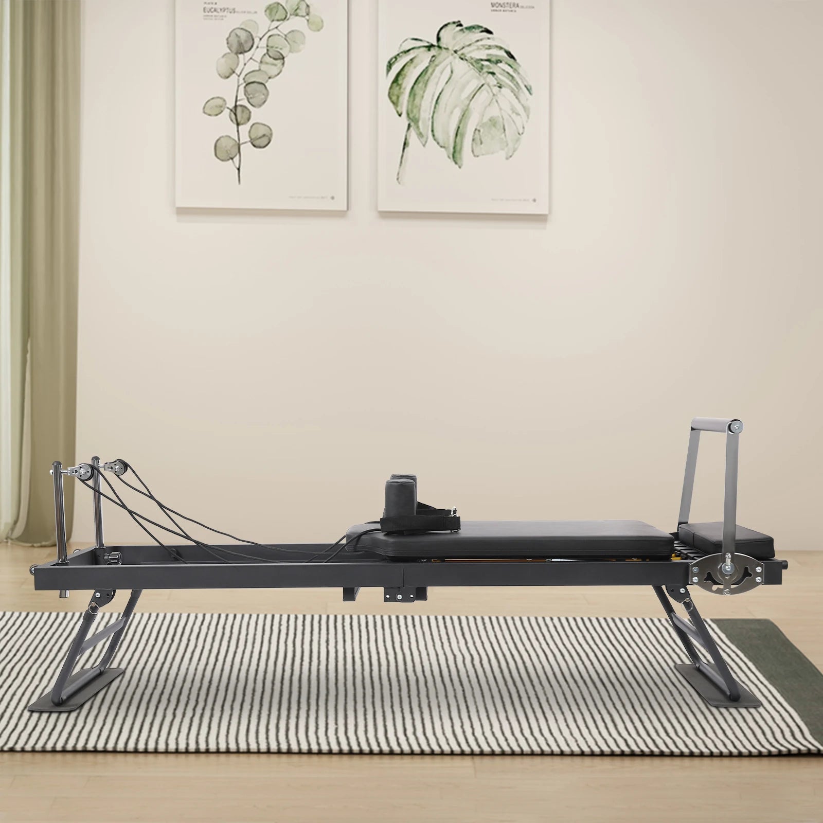 Foldable Steel Pilates Reformer Machine – Home & Office Fitness