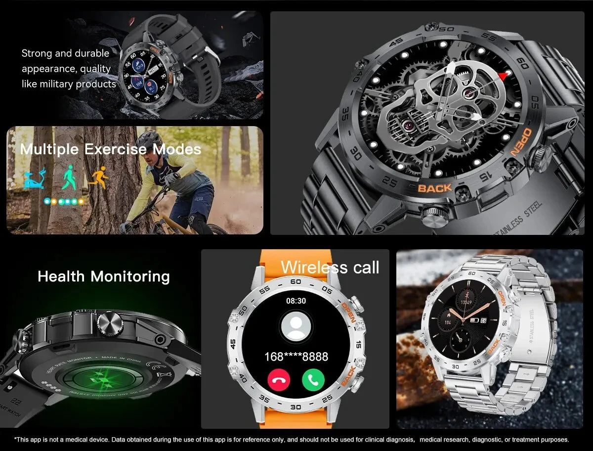 1.39" Bluetooth Call Smartwatch – Fitness & Heart Rate Tracker