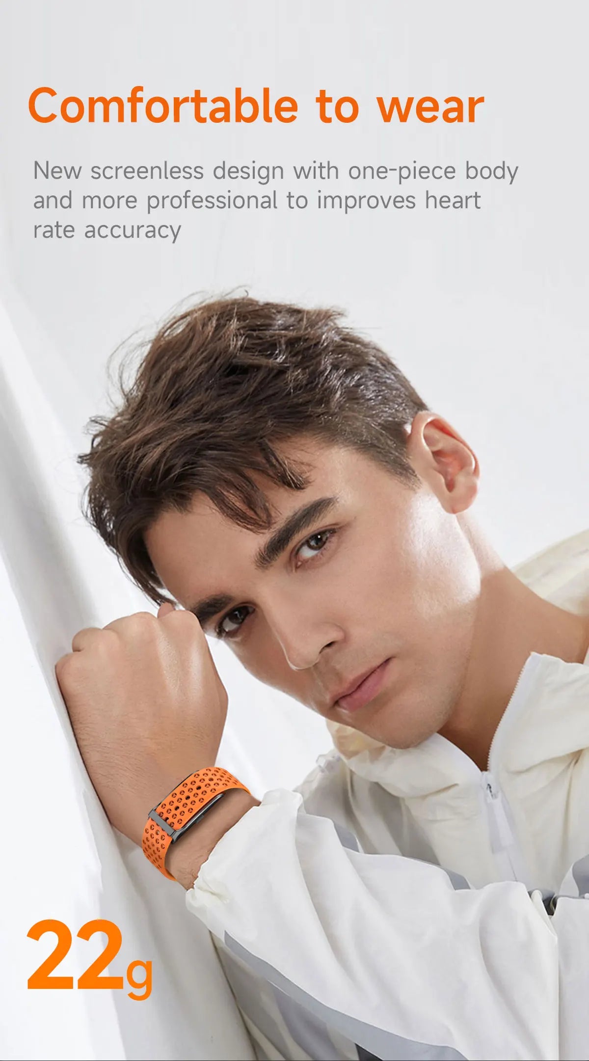 No-Screen Smartwatch – Men’s Outdoor Fitness & Heart Rate Monitor