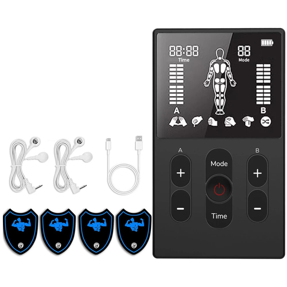 EMS Massager, Muscle Stimulator , TENS Unit for Body Toning Fitness Recovery, Electric Muscle Massage Gun for Home Use