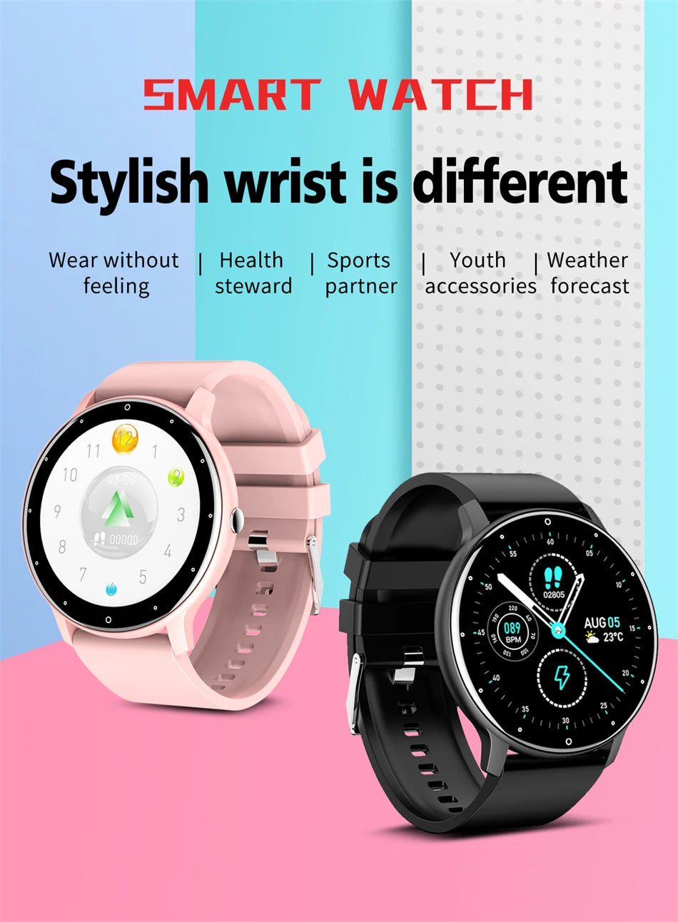 ZL02 Smart Watch – Full Touch Screen & Bluetooth 5.2