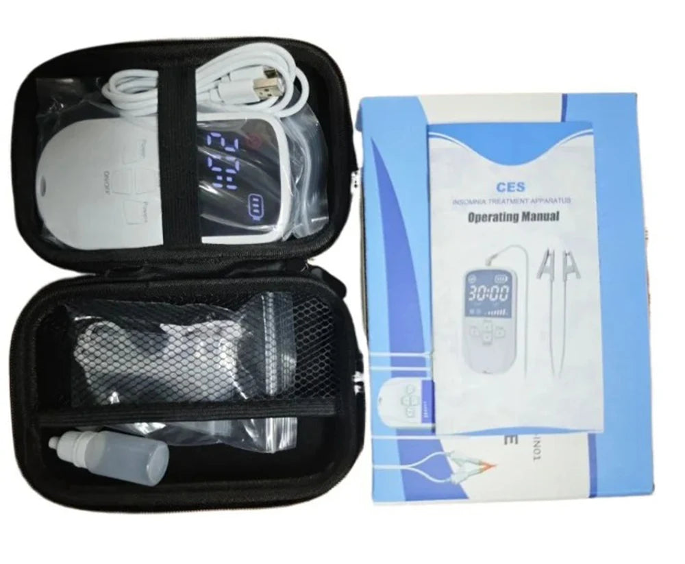 CES Vagus Nerve Stimulation Clip Ear Sleep Aid Device Relieve Insomnia Sleep Anxiety Depression Reliever Promote Fast Sleep Deep