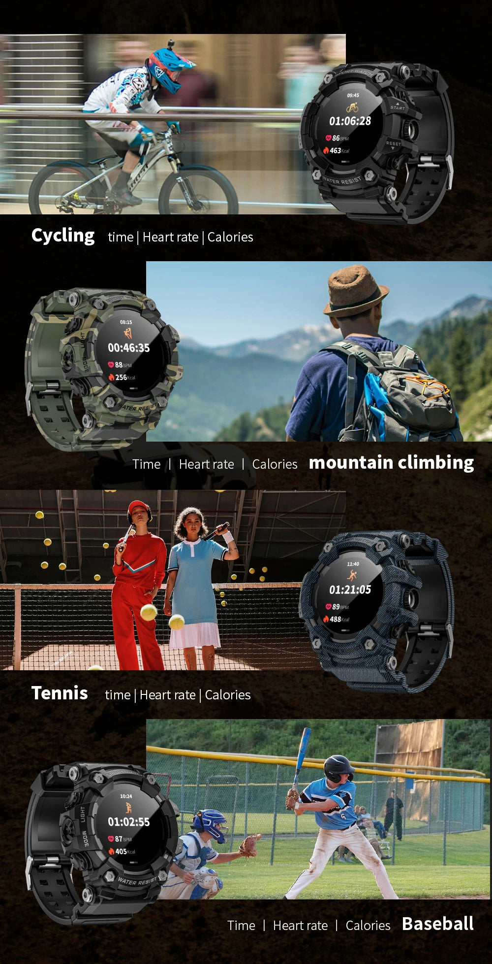 ATTACK-GT Sport Smartwatch – Waterproof Bluetooth & Fitness Tracker