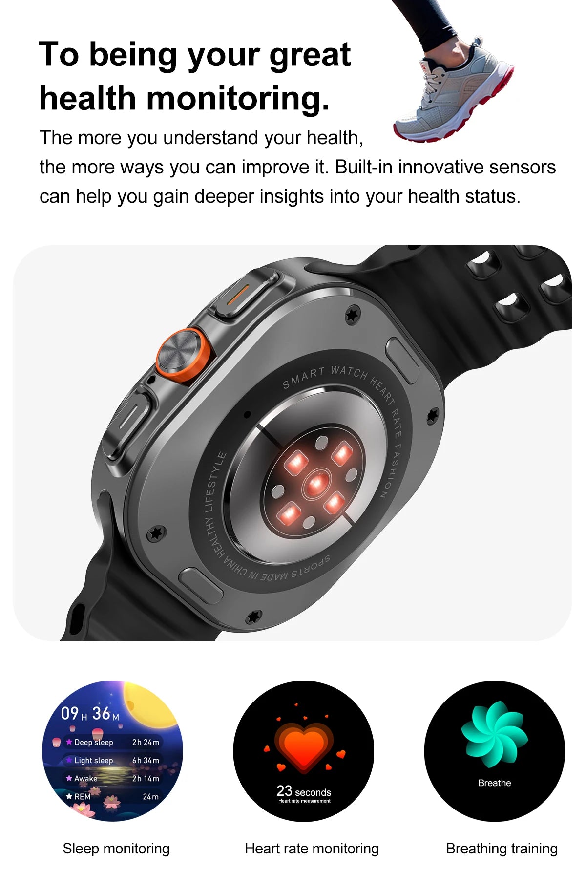 DT Watch 7 Ultra Smartwatch – 32GB, Video, GPS & Fitness Tracker