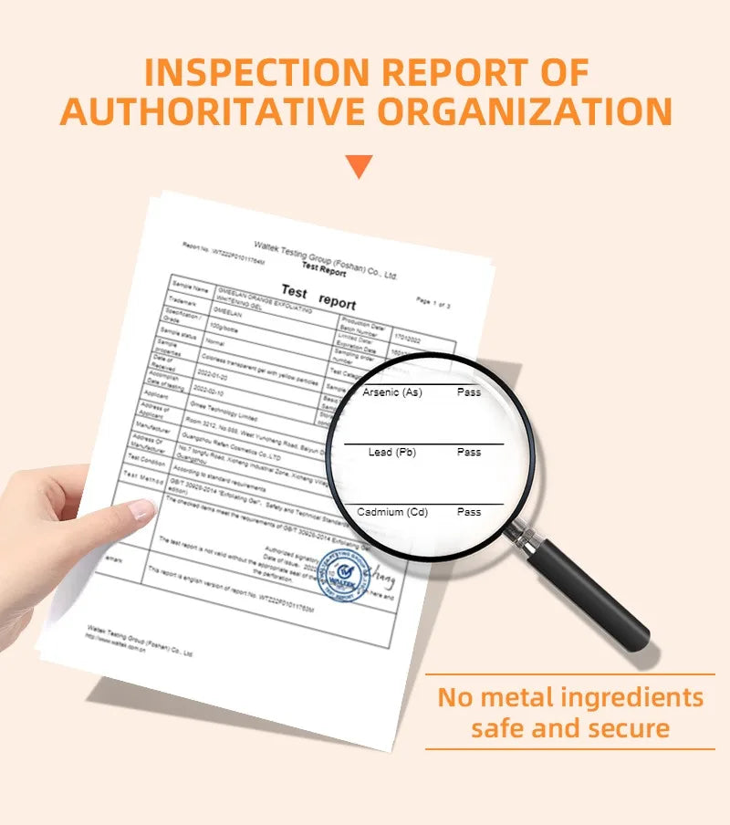 Orange Exfoliating Gel – Dead Skin Remover & Brightening 50g