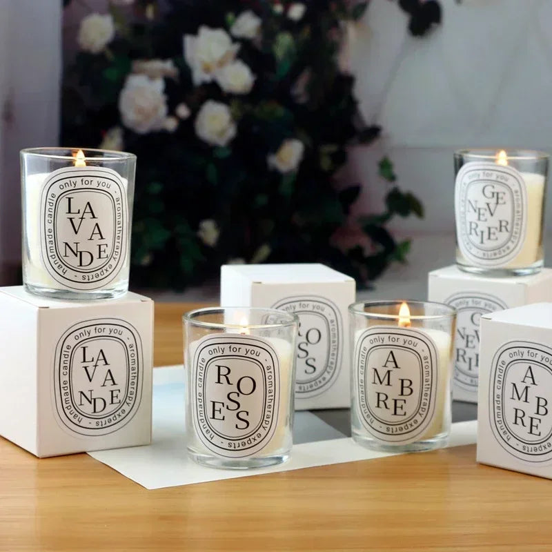 Romantic Transparent Scented Candle – Wedding & Gift Jar