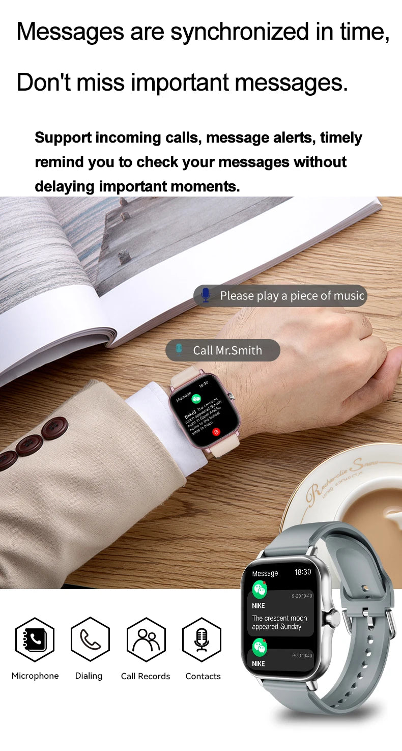 2025 Smart Watch – Full Touch Sports & Bluetooth Call