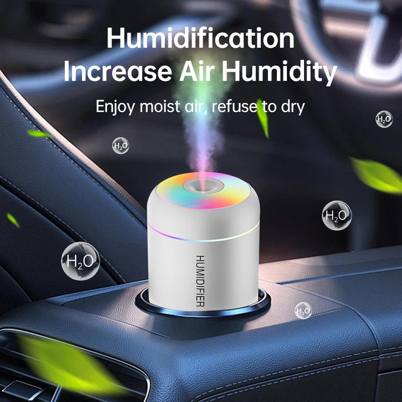 180ml Mini USB Air Humidifier – Aroma Diffuser for Home & Car