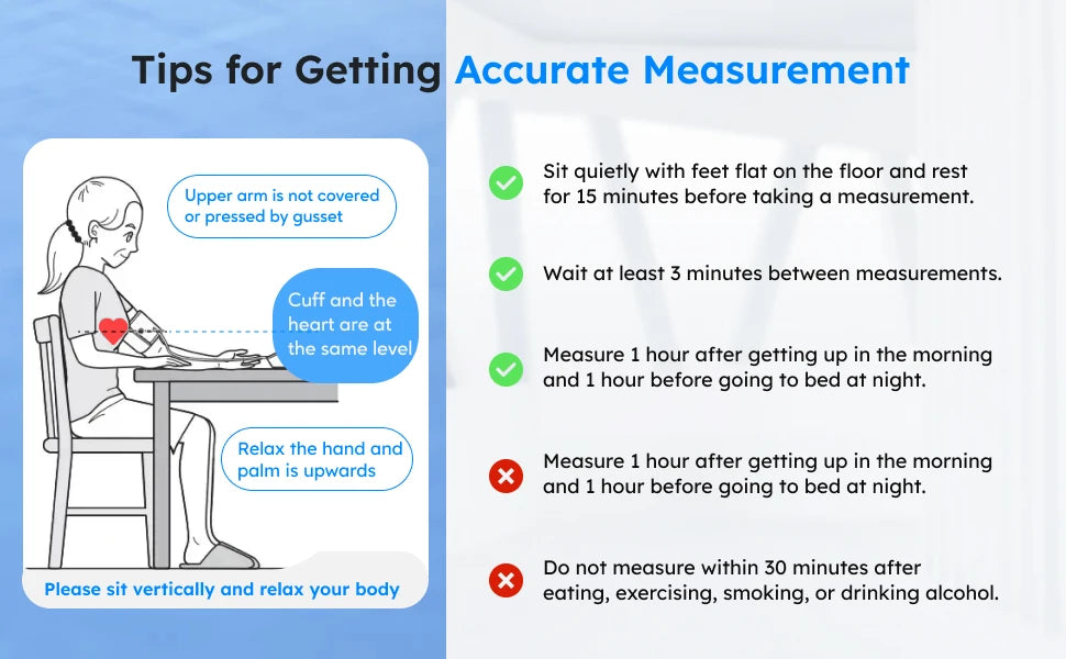 Automatic Upper Arm Blood Pressure Monitor – Digital Tensiometer