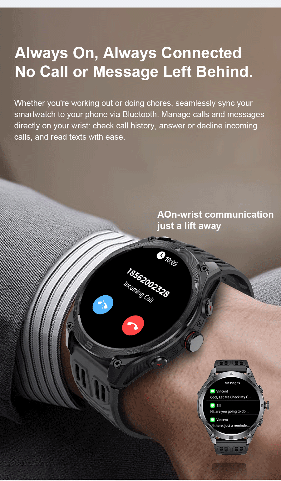 T-Rex 3 Ultra GPS Smartwatch – Military Outdoor Fitness Tracker