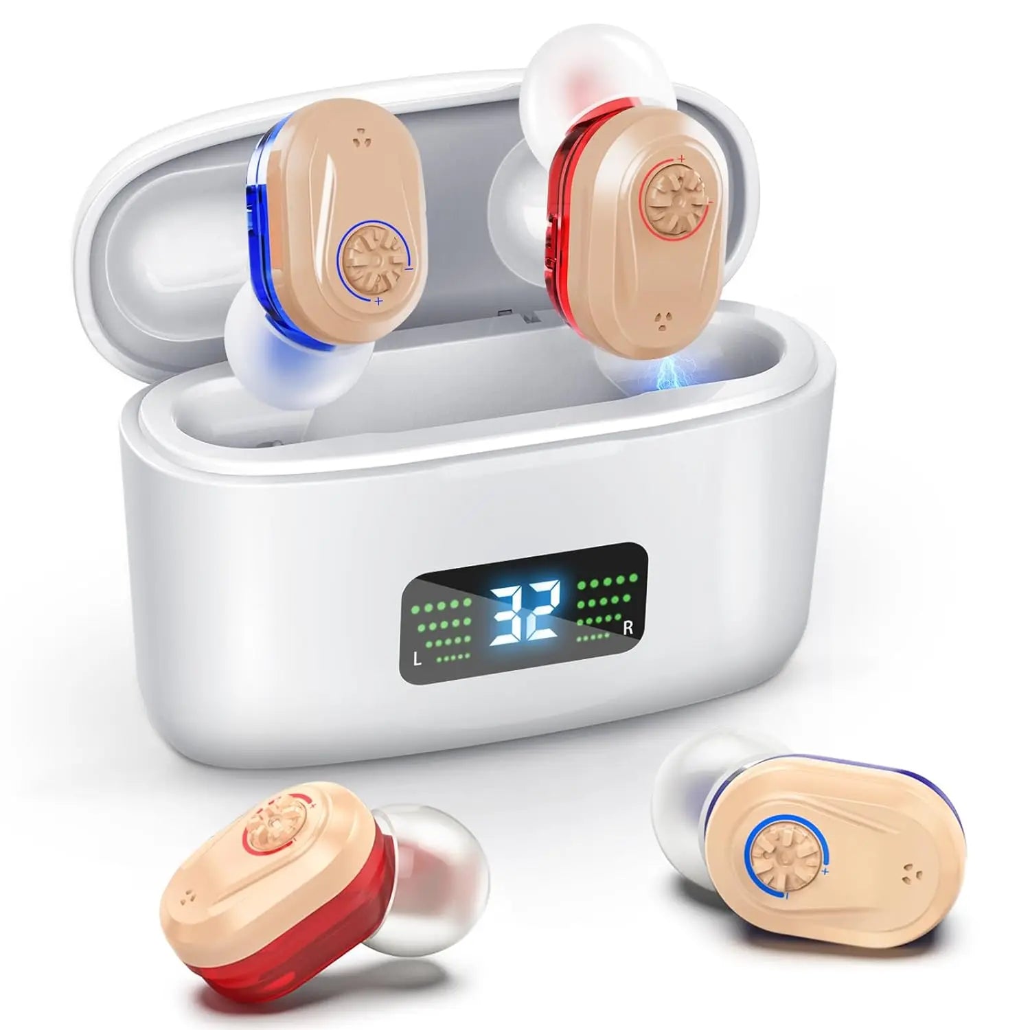 Wireless Mini Hearing Aid – Noise-Cancelling with HD Display
