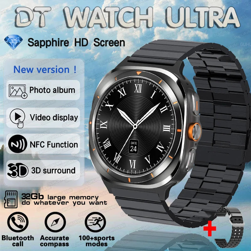 DT Watch 7 Ultra Smartwatch – 32GB, Video, GPS & Fitness Tracker