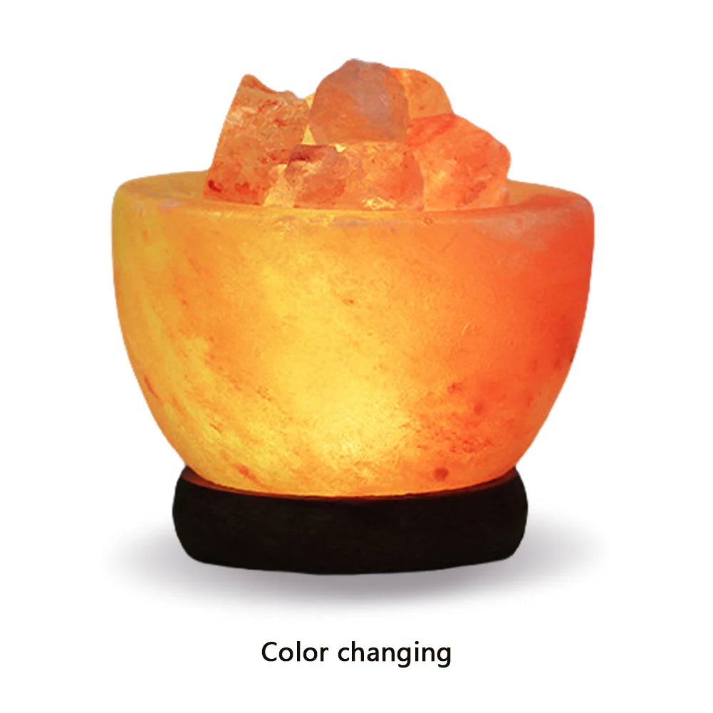 Himalayan Salt Lamp – LED Crystal Night Light
