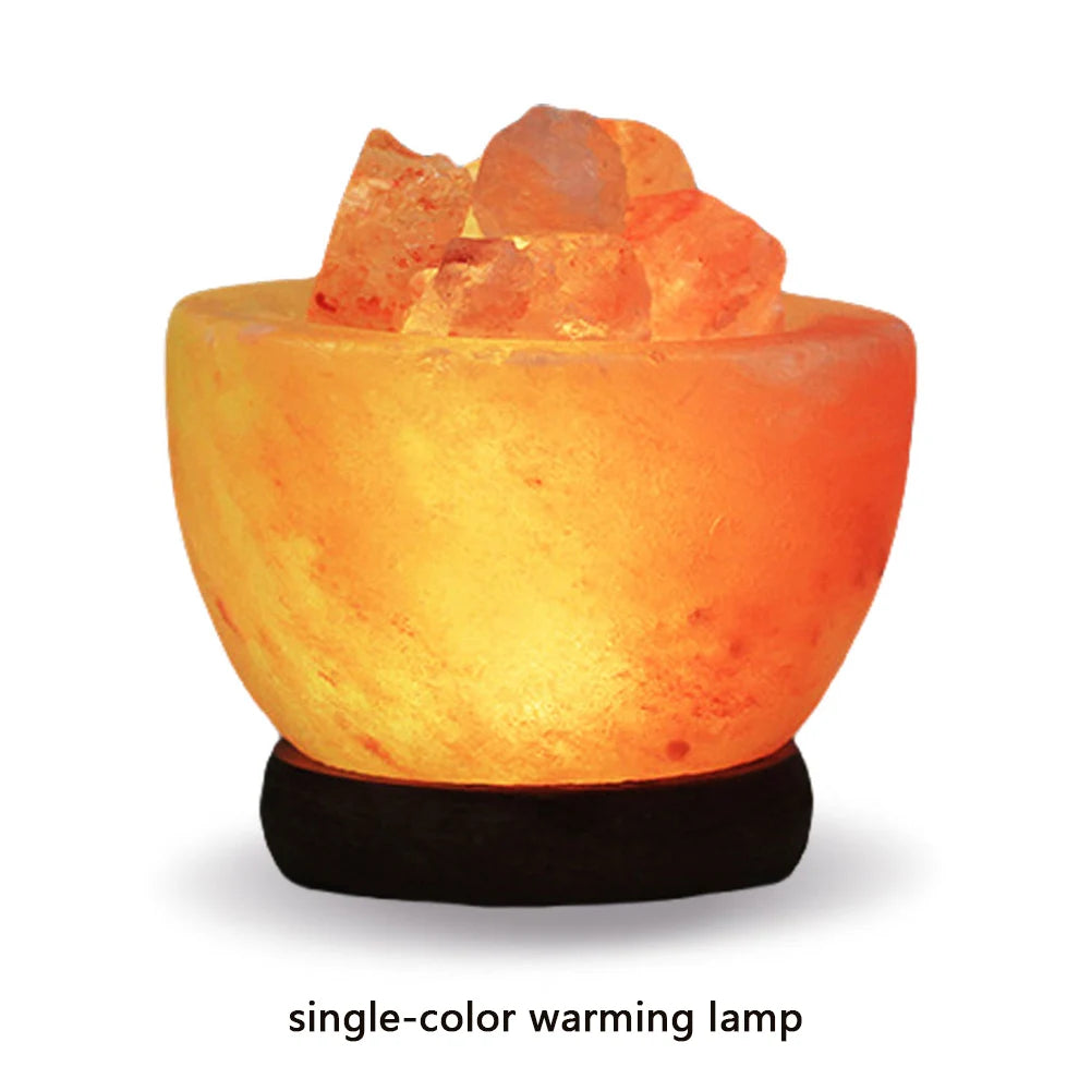 Himalayan Salt Lamp – LED Crystal Night Light