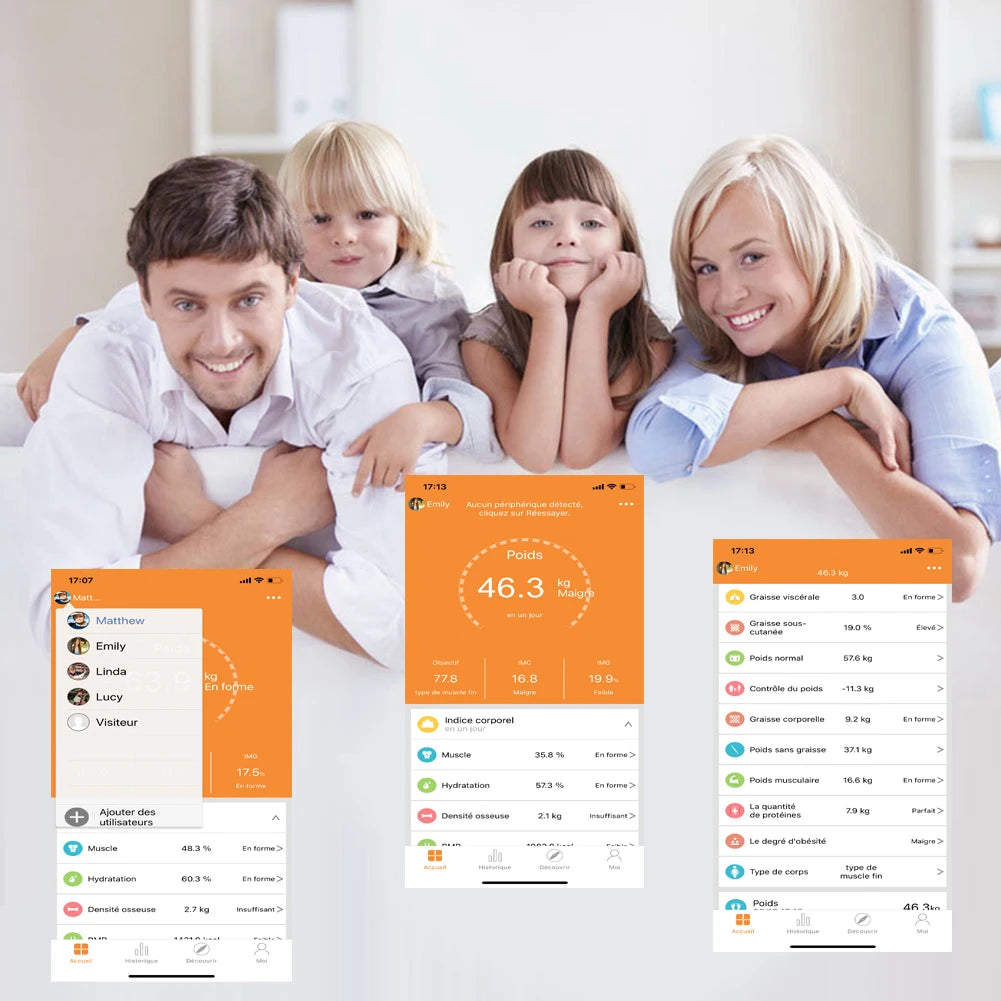 Bluetooth Body Fat Scale – Smart 150KG Weight & BMR Monitor