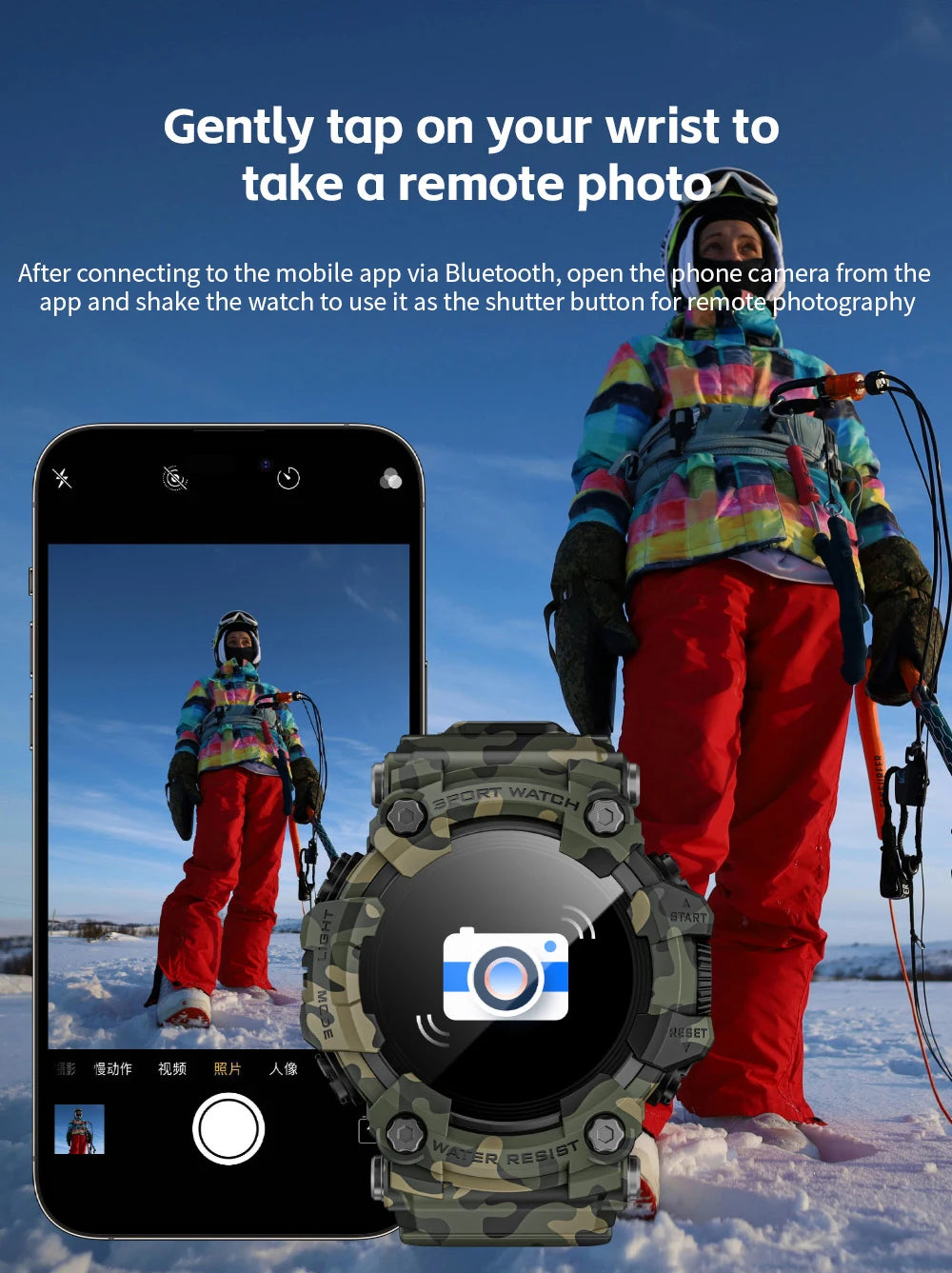 ATTACK-GT Sport Smartwatch – Waterproof Bluetooth & Fitness Tracker