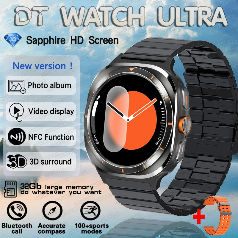 DT Watch 7 Ultra Smartwatch – 32GB, Video, GPS & Fitness Tracker