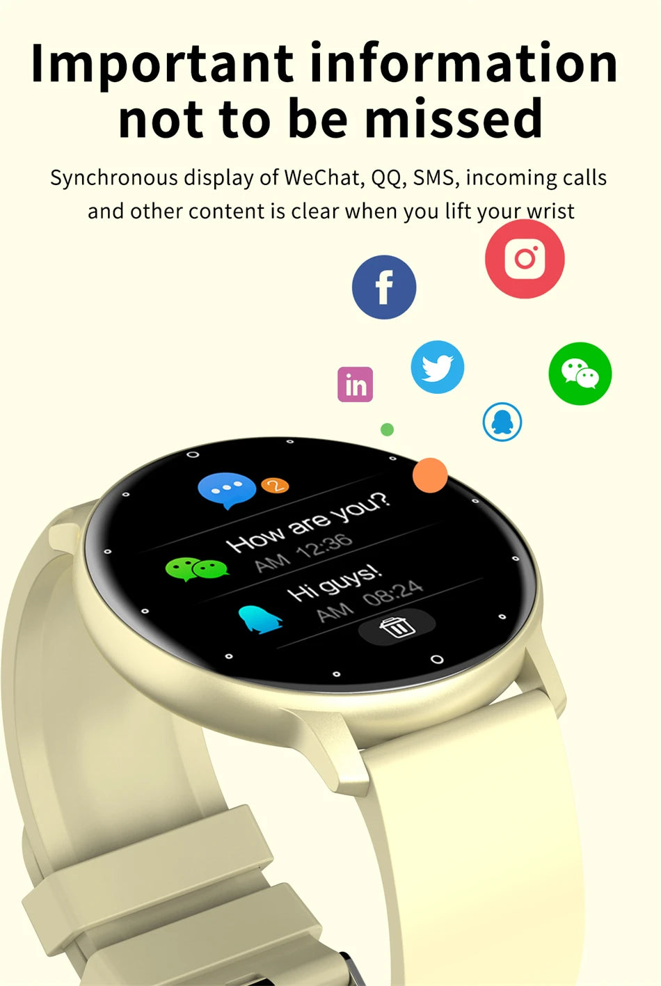 ZL02 Smart Watch – Full Touch Screen & Bluetooth 5.2