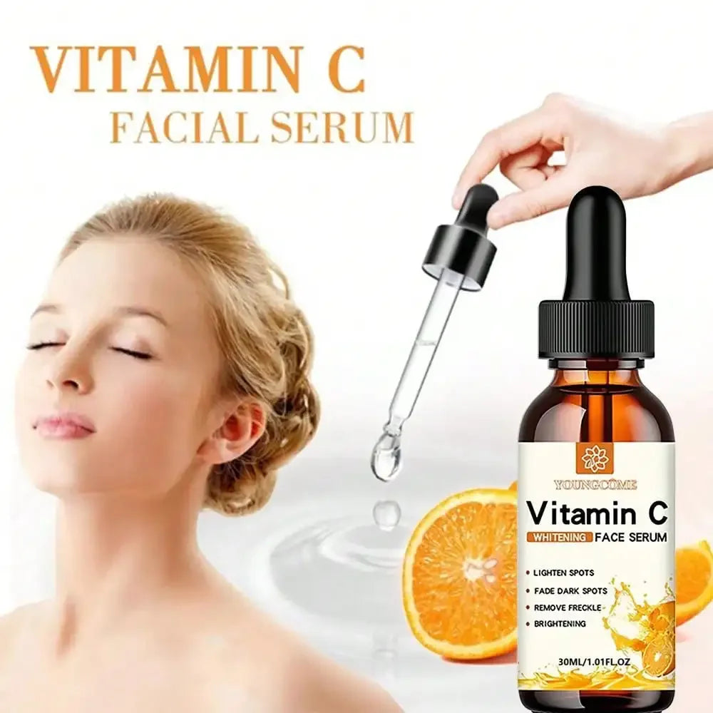 Vitamin C Facial Essence Contains Hyaluronic Acid Dark Spot Remover Moisturizing Repair Anti-aging Essence Facial Skin Care 30ml Active