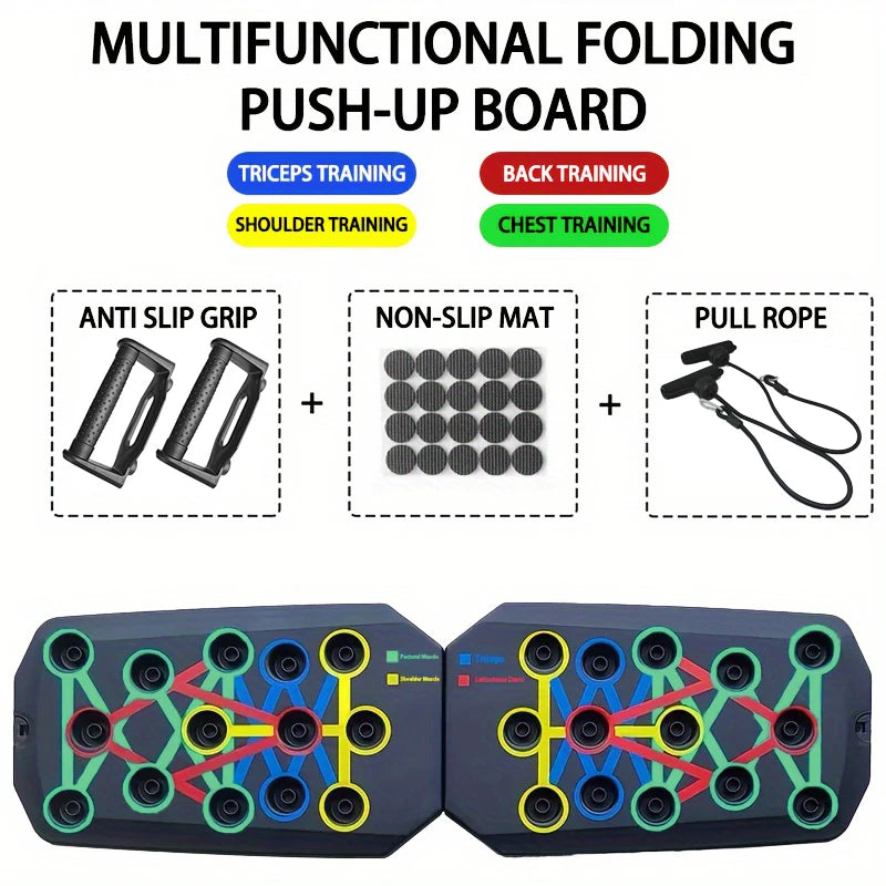 Foldable Push-Up Board Set – Multifunctional Fitness Trainer