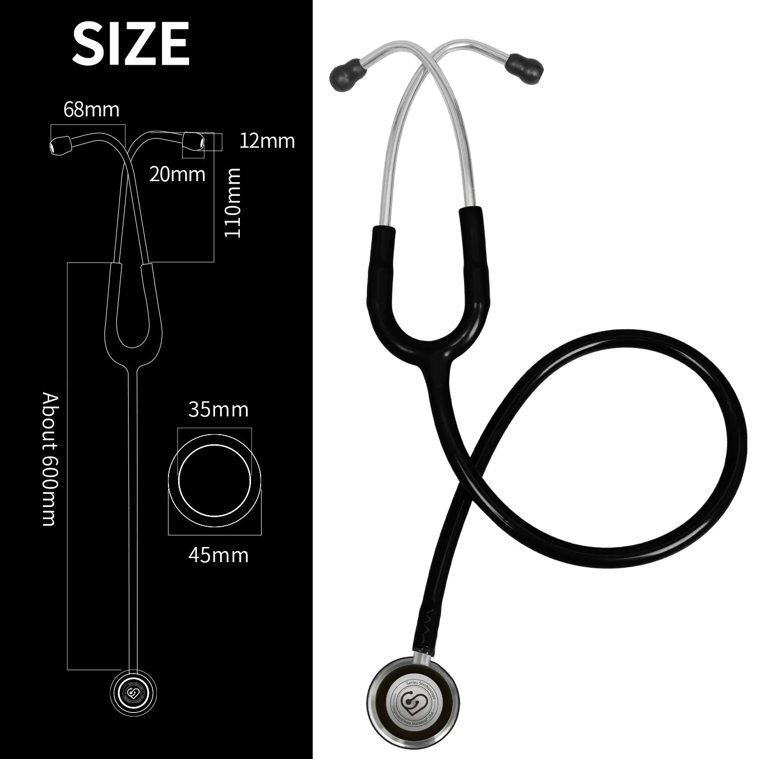 Double-Sided Cardiology Stethoscope – Professional Medical Use