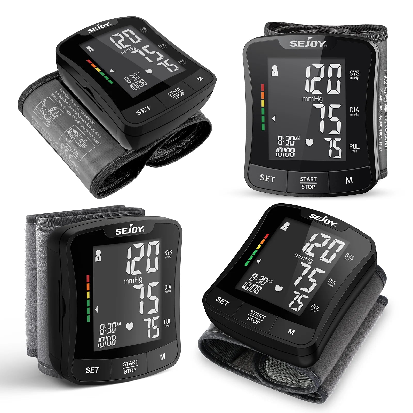 Digital Wrist Blood Pressure Monitor – Electronic Tonometer