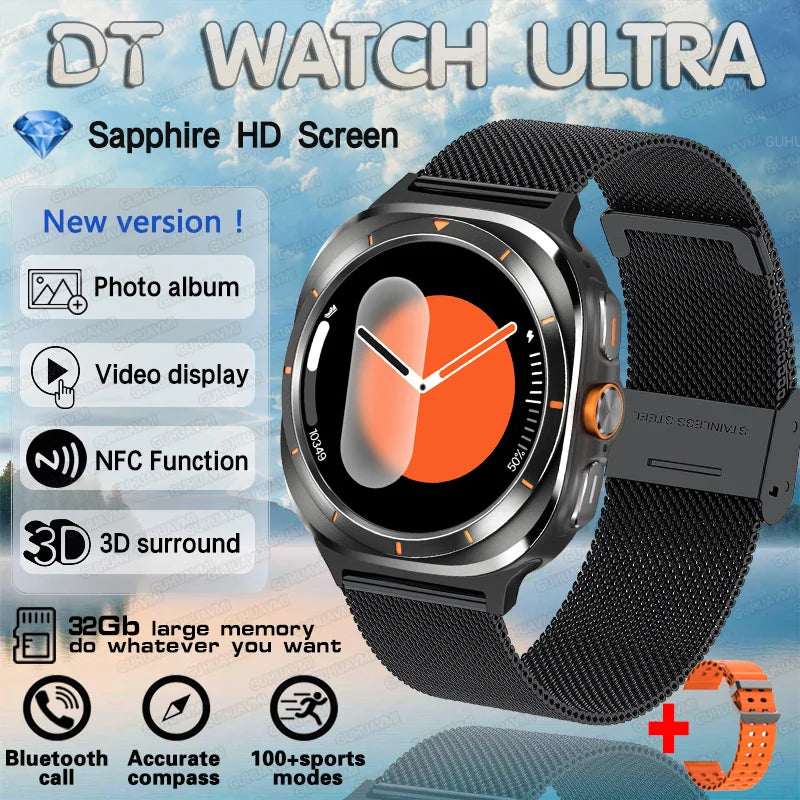 DT Watch 7 Ultra Smartwatch – 32GB, Video, GPS & Fitness Tracker
