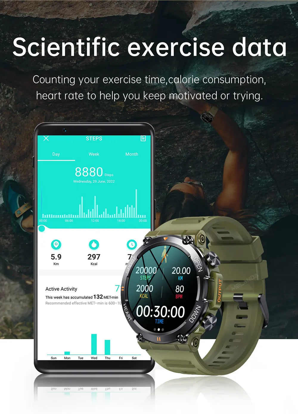 1.39" HD Bluetooth Smart Watch – Fitness & Heart Monitor
