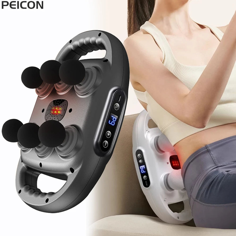 Fascia Gun Muscle Massager – Six-Head Professional Massage
