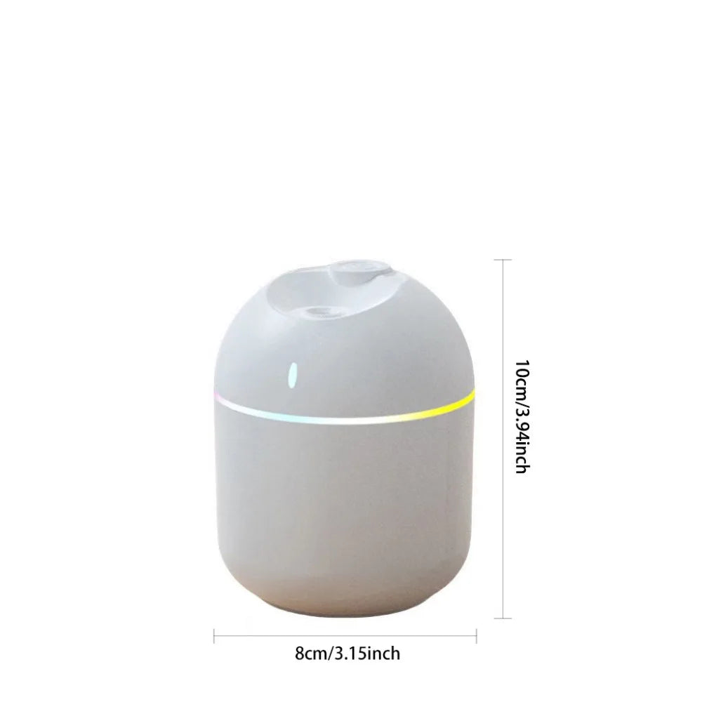 270ml Cool Mist Air Humidifier – Aroma Diffuser with LED Night Light