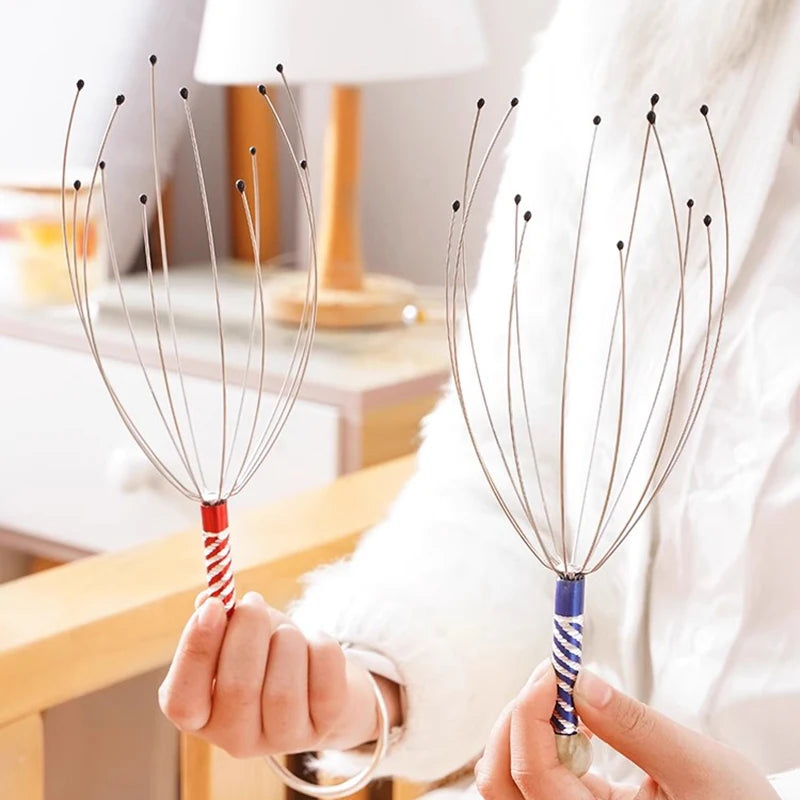 Octopus Head Massager – Stainless Steel Scalp Relaxer