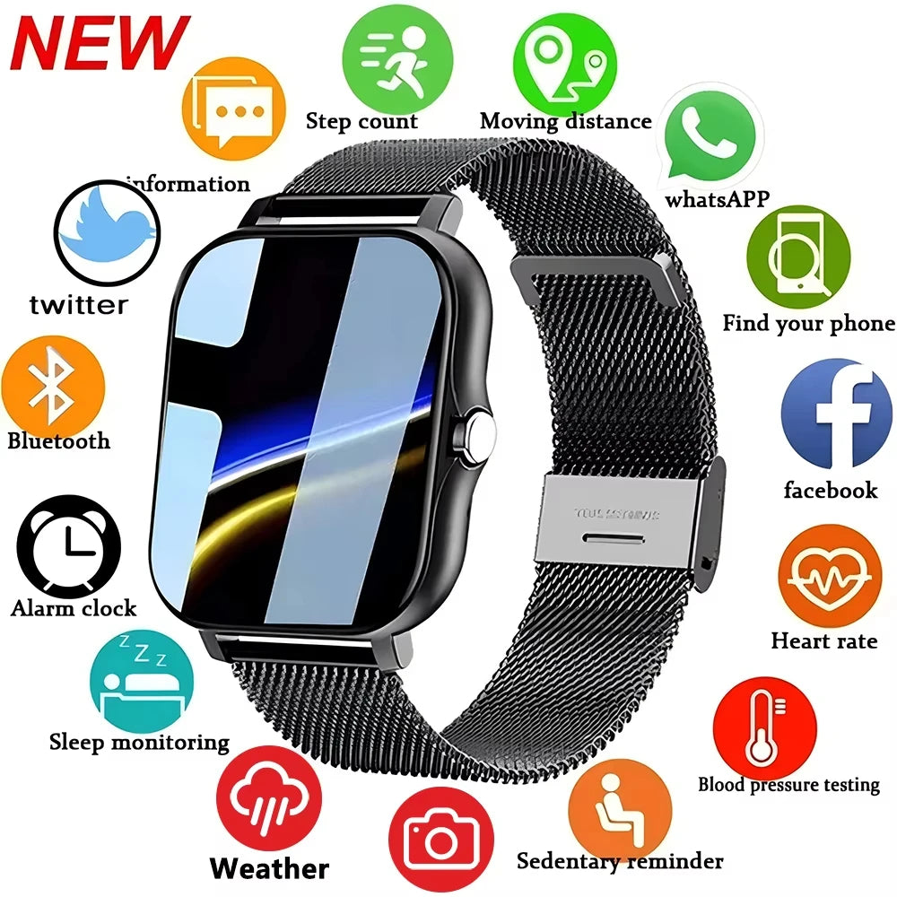 2025 Smart Watch – Full Touch Sports & Bluetooth Call