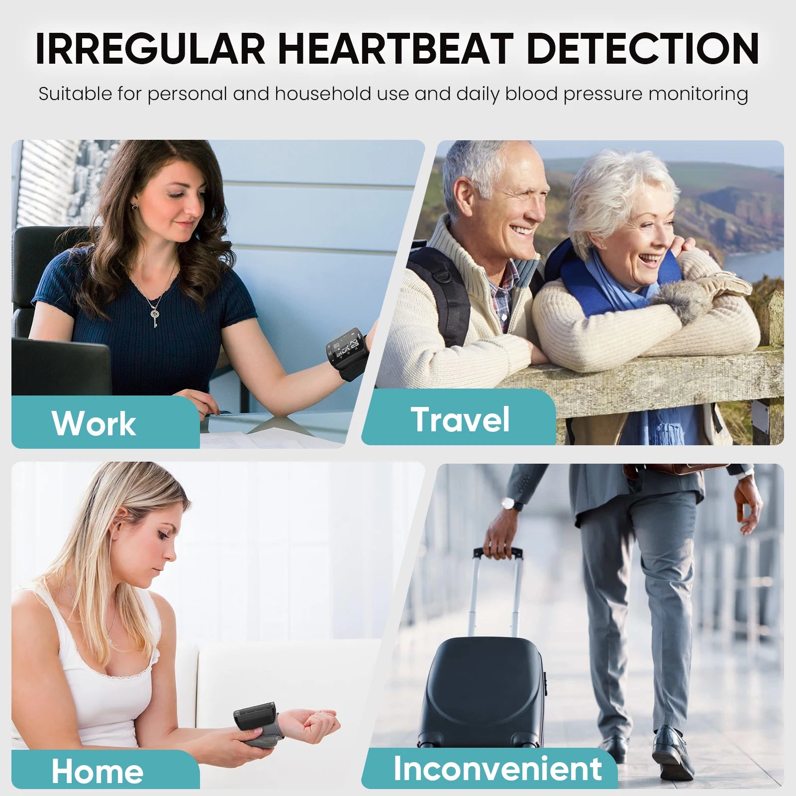 Digital Wrist Blood Pressure Monitor – Electronic Tonometer