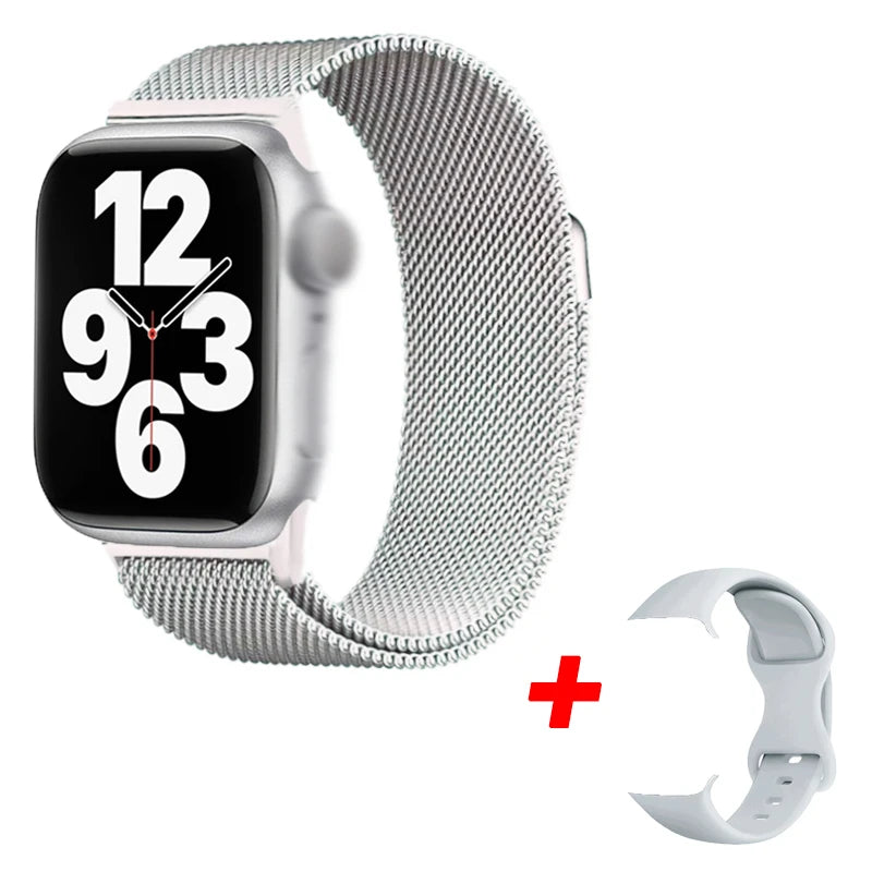 I10 Pro Max Smart Watch – Metal Strap & Fitness Tracker