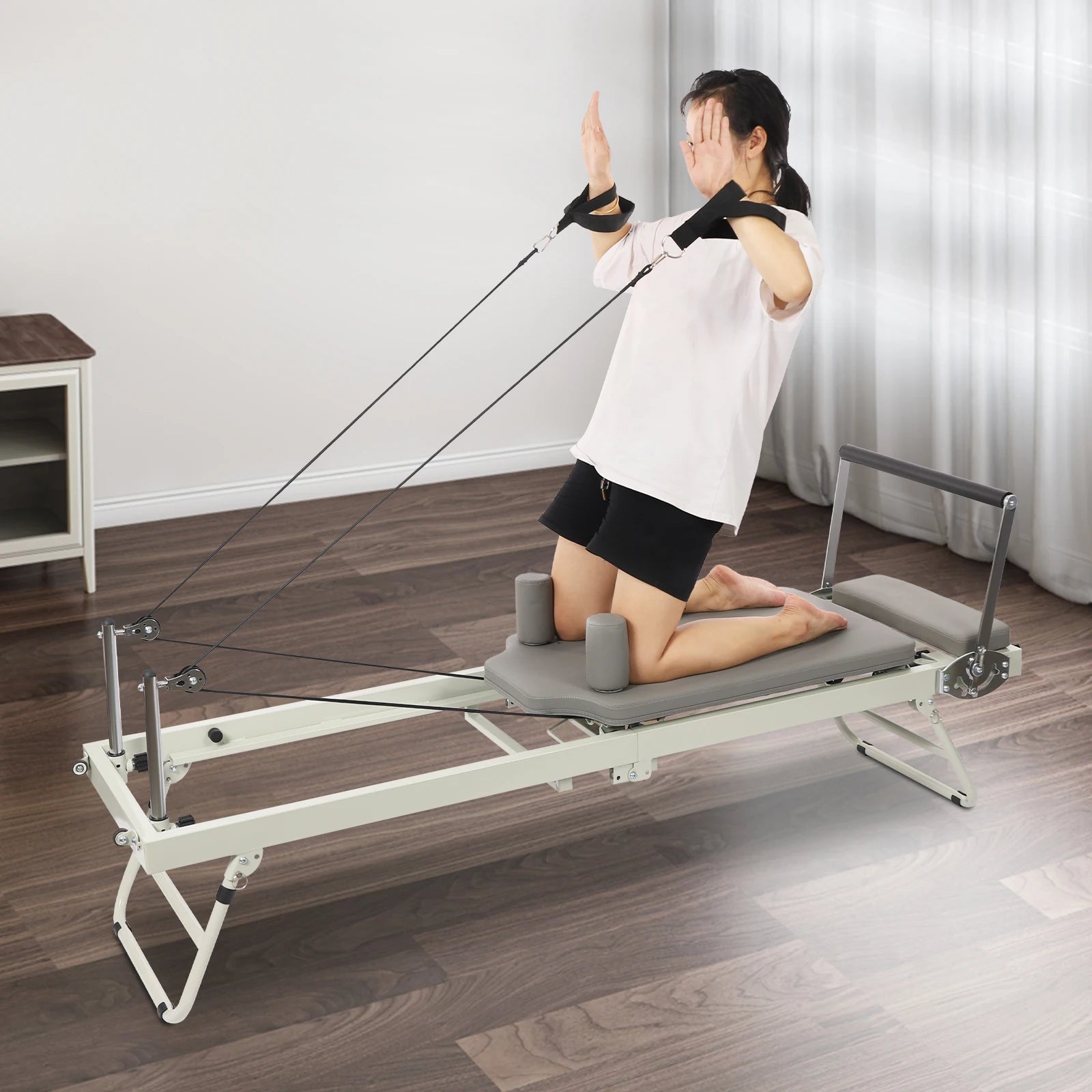 Foldable Steel Pilates Reformer Machine – Home & Office Fitness
