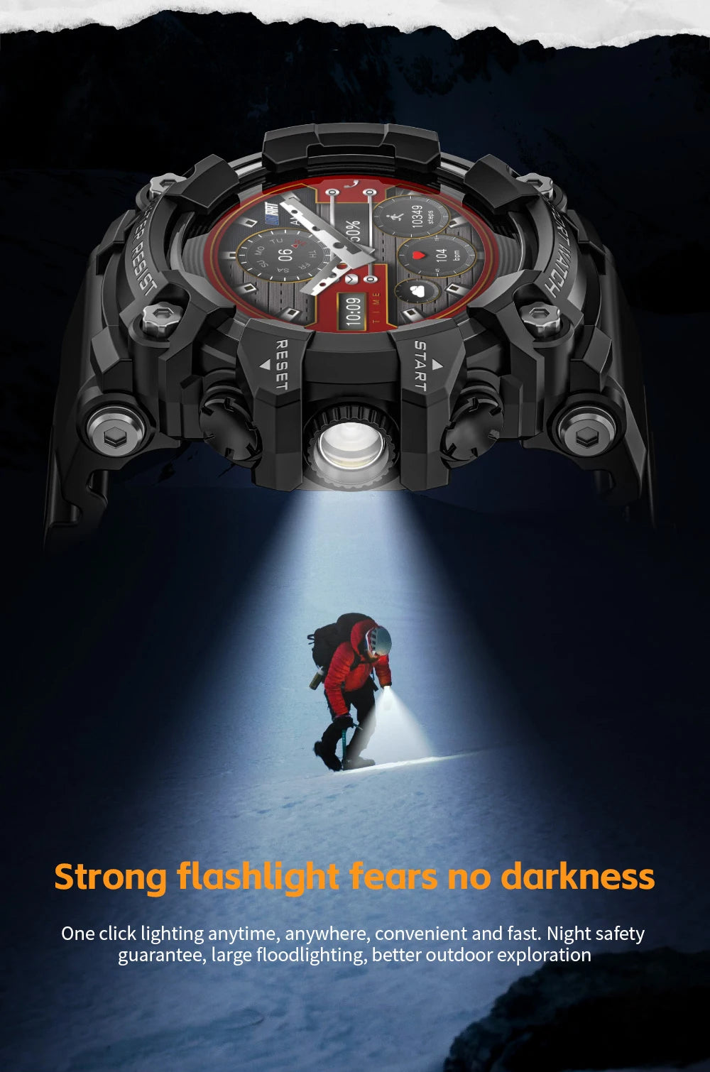 ATTACK-GT Sport Smartwatch – Waterproof Bluetooth & Fitness Tracker