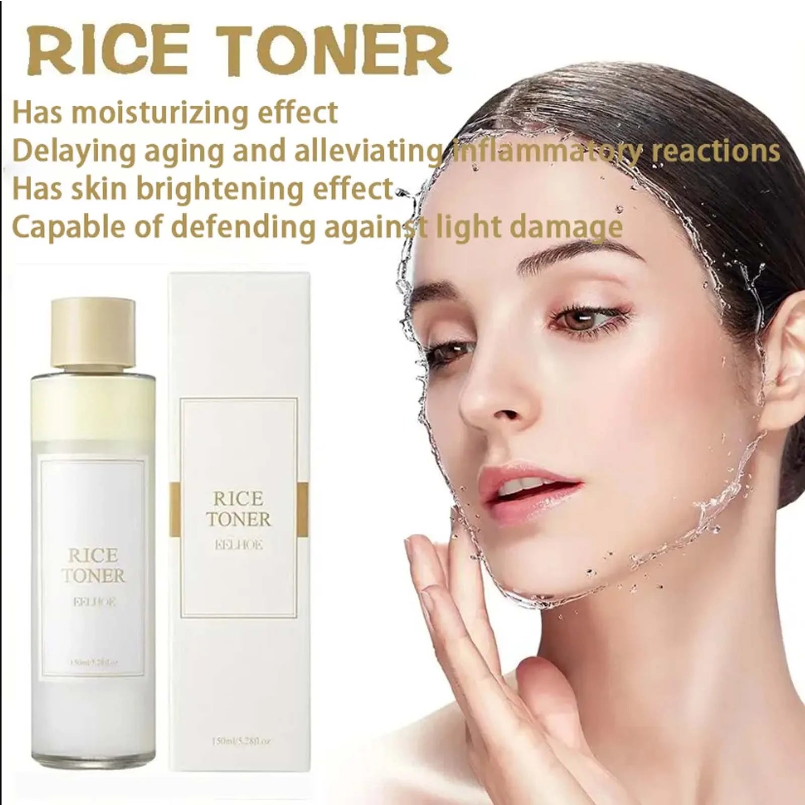 150ml Rice Facial Toner – Moisturizing & Brightening