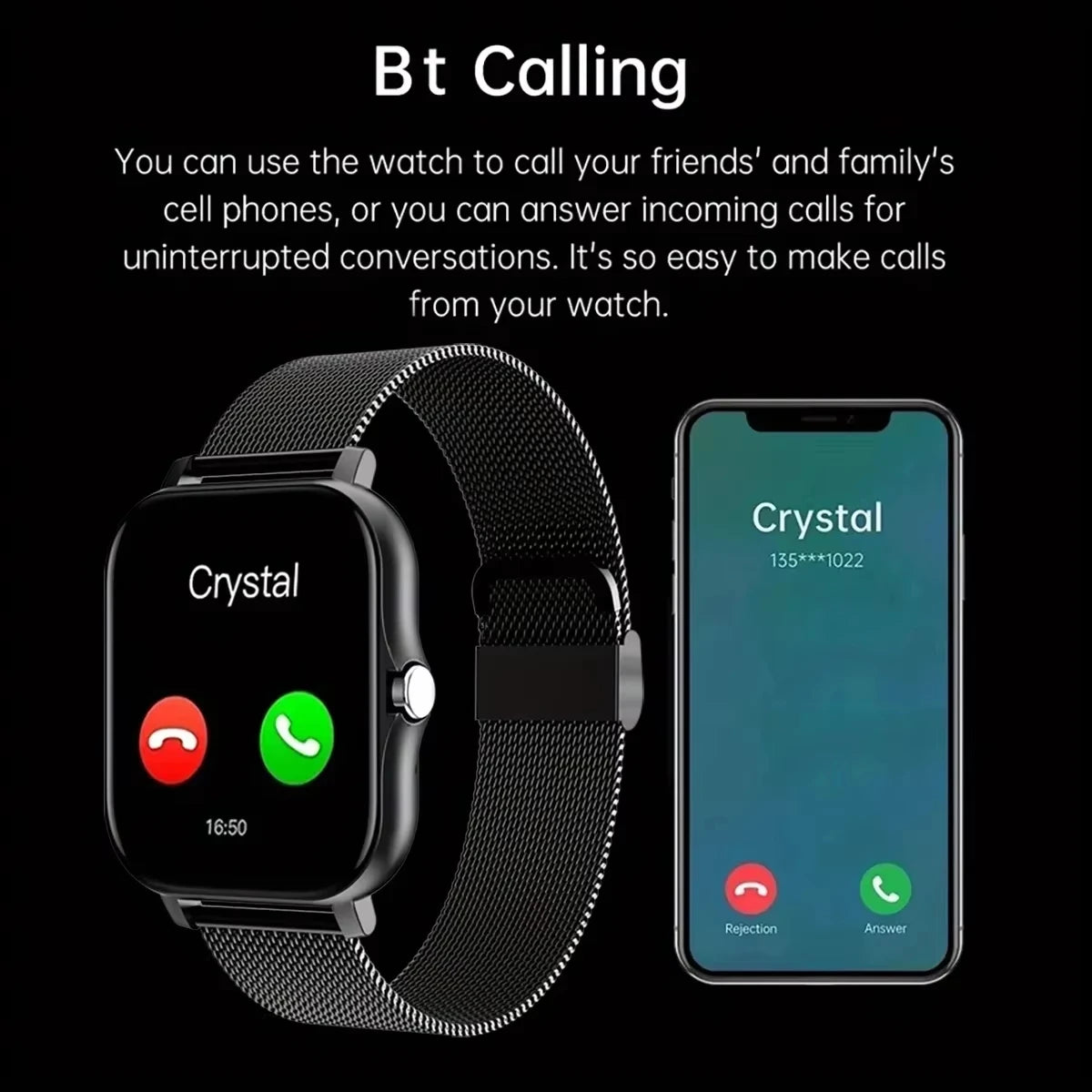 2025 Smart Watch – Full Touch Sports & Bluetooth Call