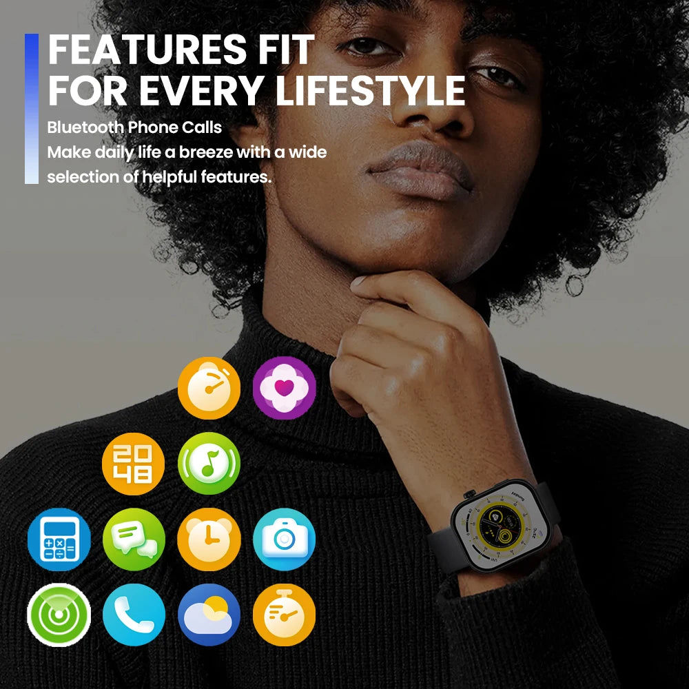 Btalk Plus Smartwatch – 2.03'' HD Voice & Fitness Tracker