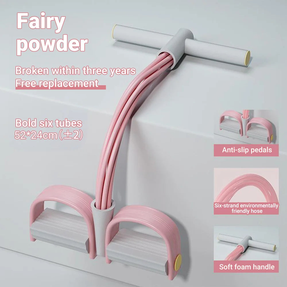 6-Tube Resistance Bands – Multi-Function Fitness & Yoga Rope