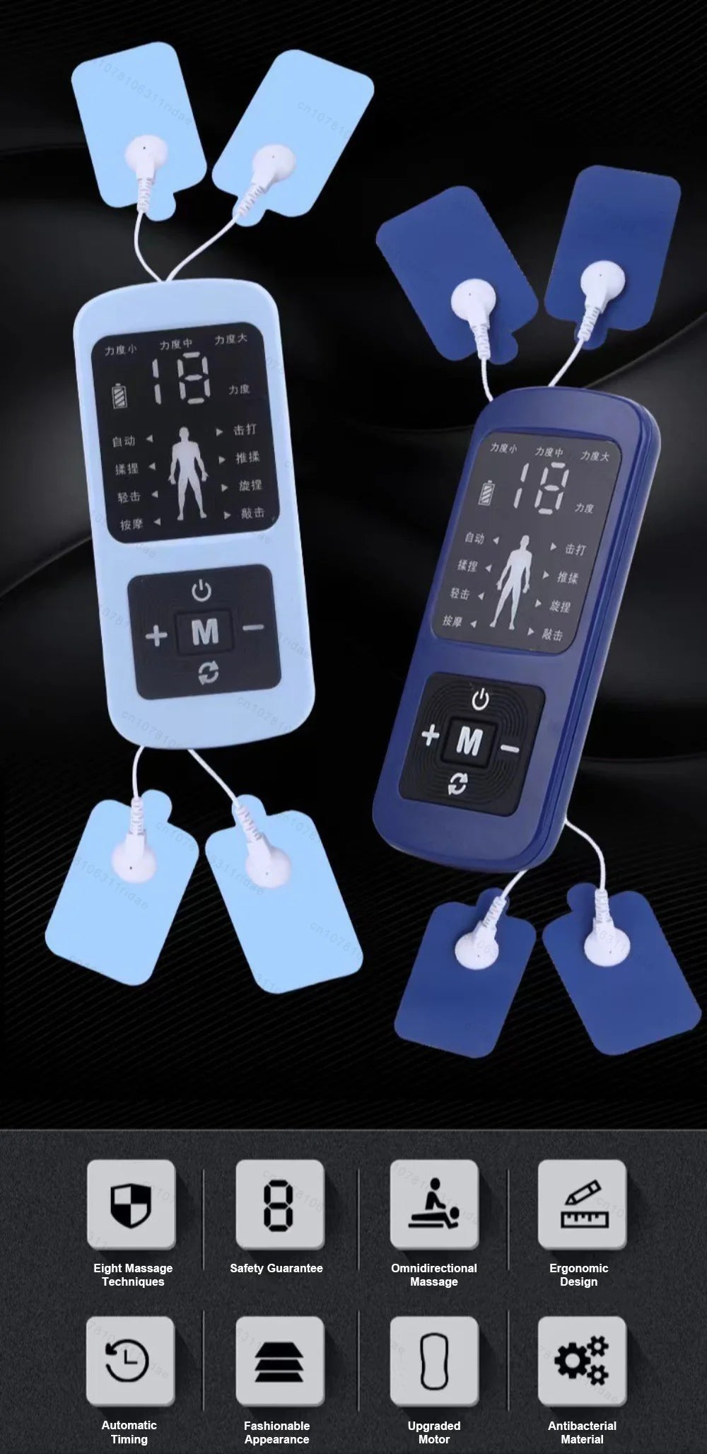 EMS Eletric Muscle Stimulation Electric Physiotherapy Tens Unit Machines Pulse Impulse Mini Full Body Massager Slimming Machine