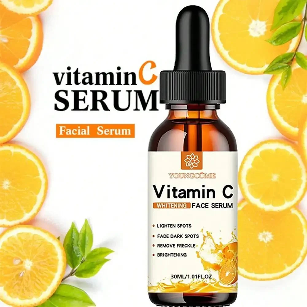Vitamin C Facial Essence Contains Hyaluronic Acid Dark Spot Remover Moisturizing Repair Anti-aging Essence Facial Skin Care 30ml Active