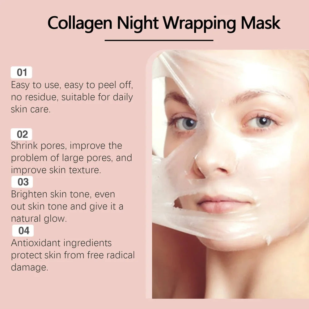 Collagen Overnight Peel-Off Mask Set – Korean Night Care