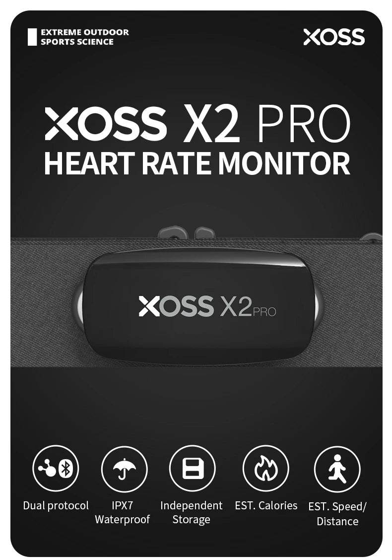 X2 Pro Heart Rate Monitor – Rechargeable Fitness Sensor