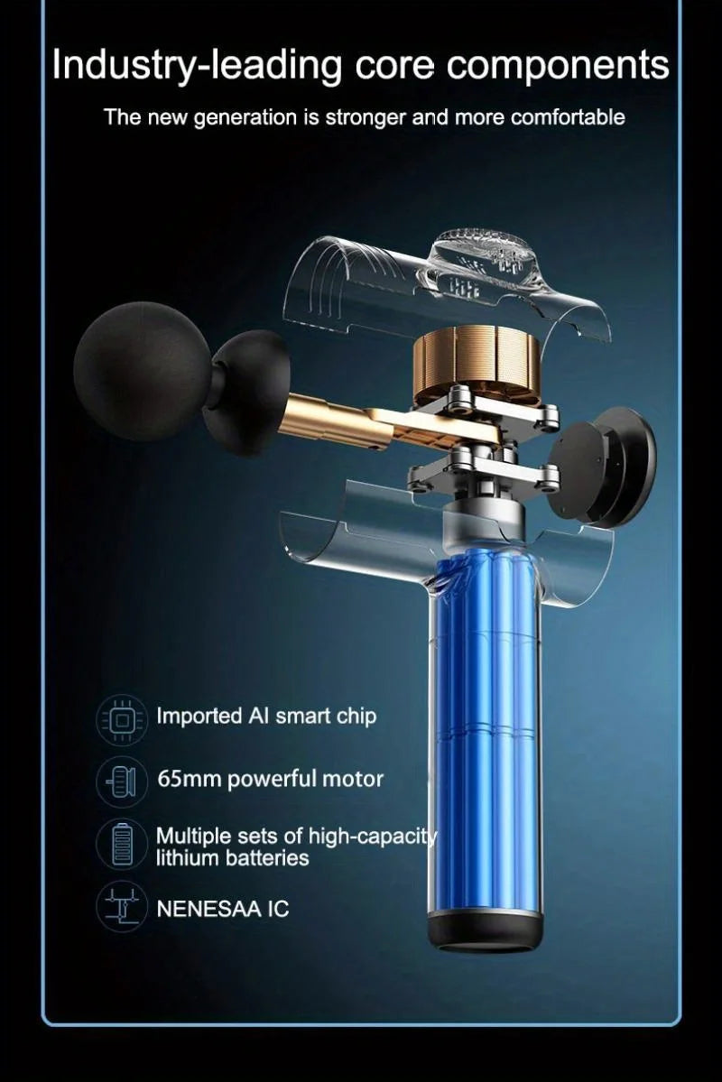 Portable Vibration Fascia Gun – Deep Muscle Massager