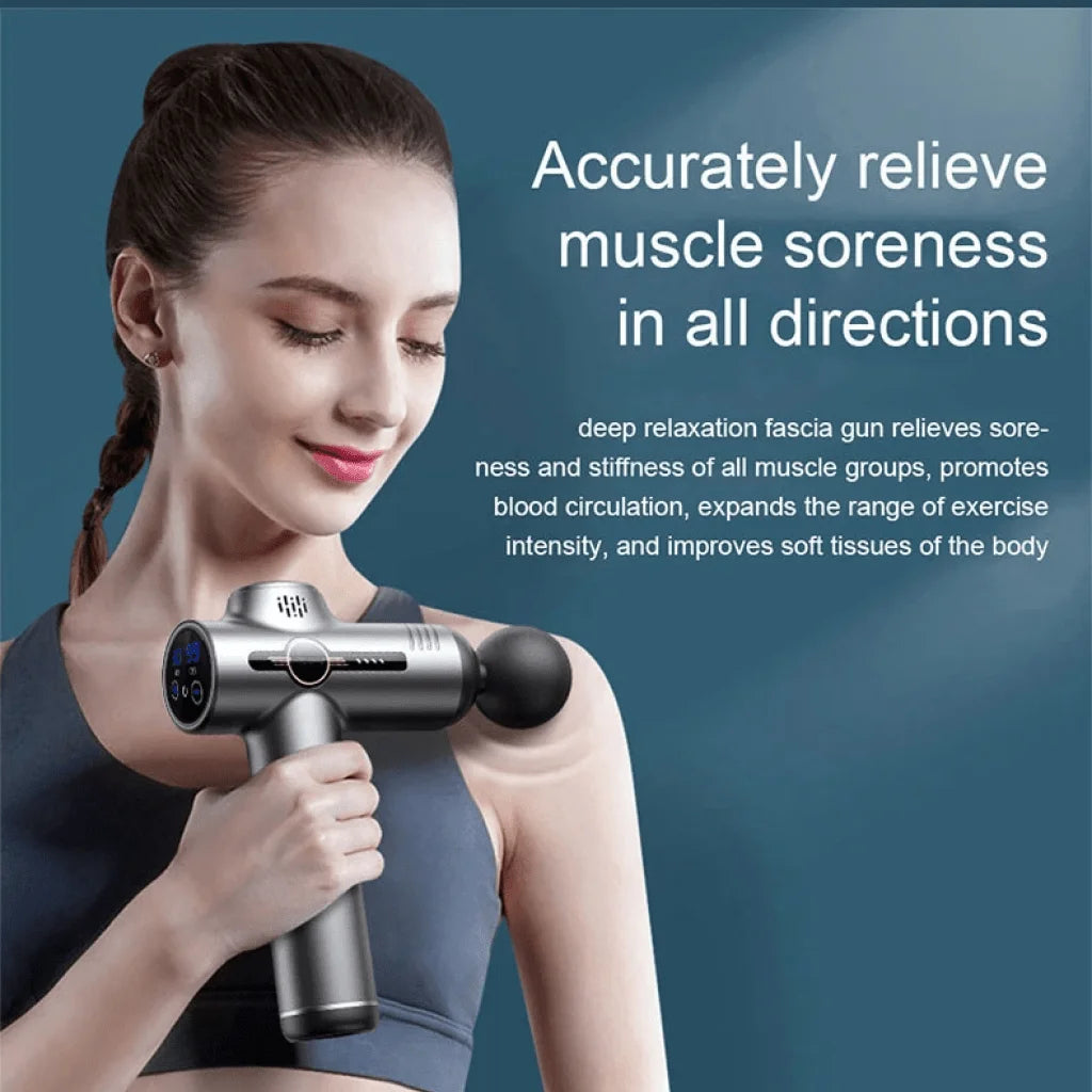 Portable Vibration Fascia Gun – Deep Muscle Massager