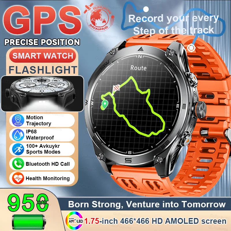 T-Rex 3 Ultra GPS Smartwatch – Military Outdoor Fitness Tracker