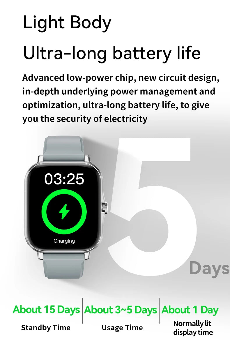 2025 Smart Watch – Full Touch Sports & Bluetooth Call