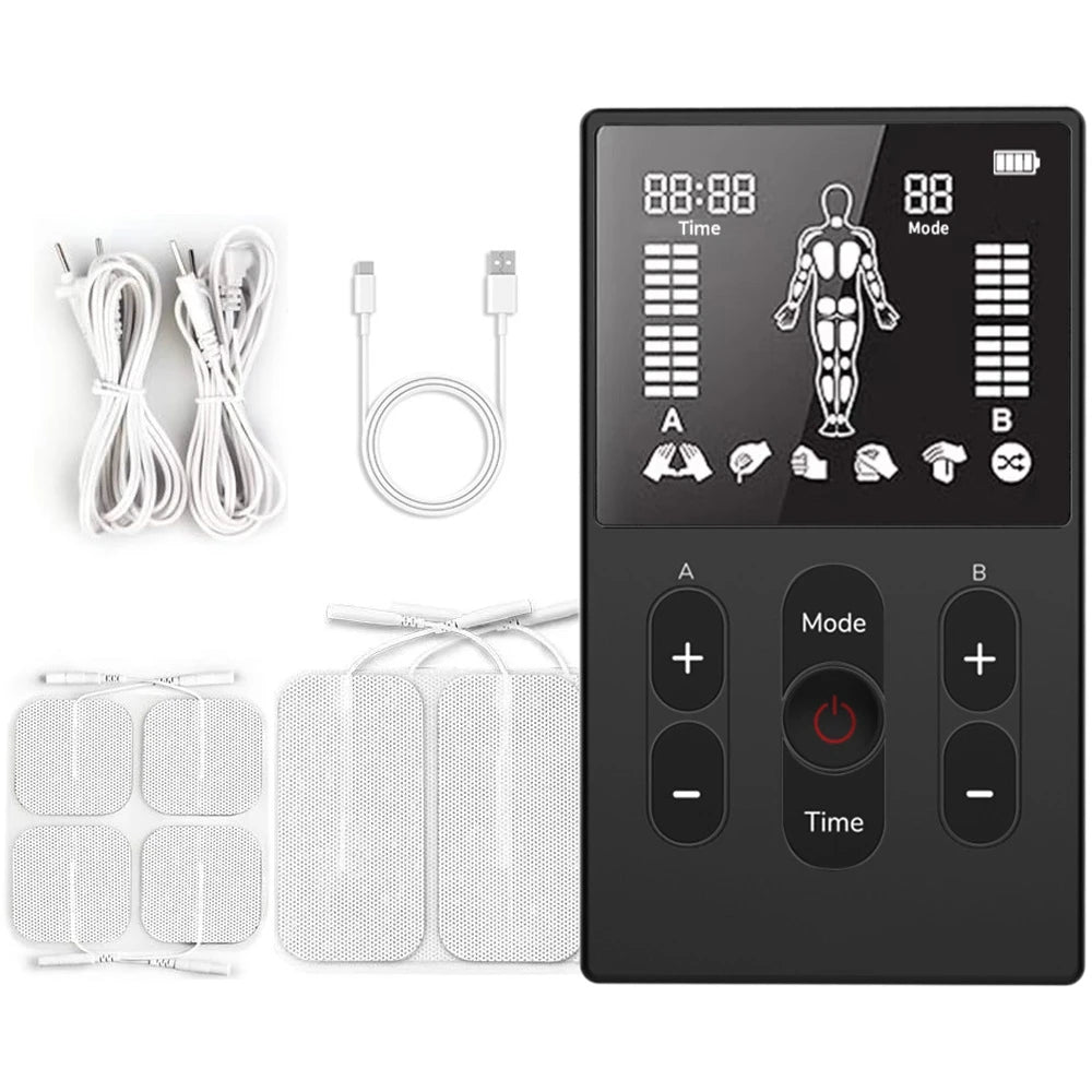 EMS Massager, Muscle Stimulator , TENS Unit for Body Toning Fitness Recovery, Electric Muscle Massage Gun for Home Use