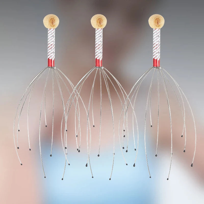 Octopus Head Massager – Stainless Steel Scalp Relaxer